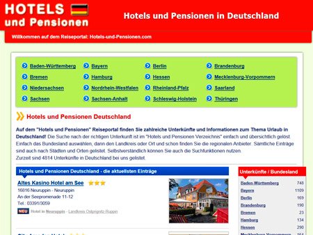 Hotels und Pensionen Deutschland