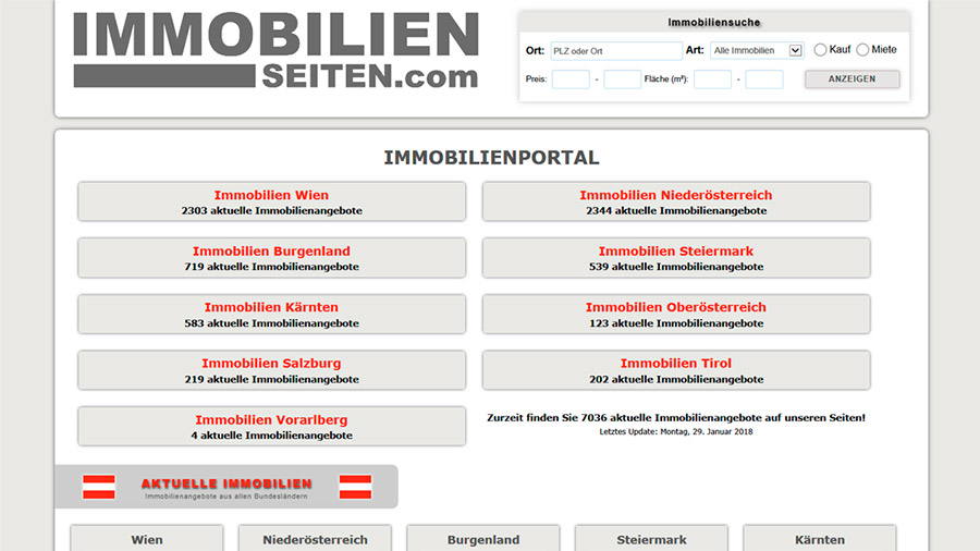 Immobilienseiten Immobilienportal